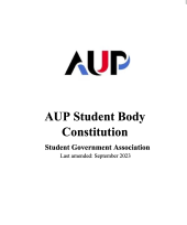 BT Student Body Constitution